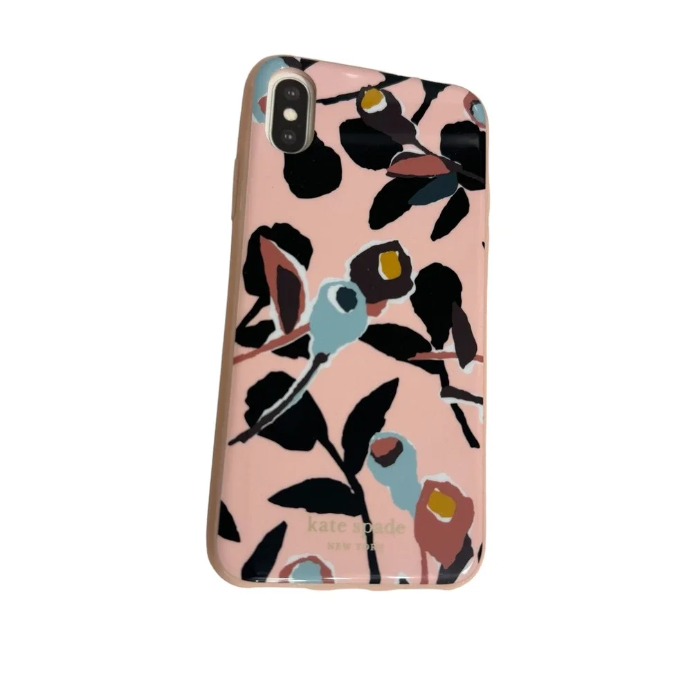 Kate Spade New York Paper Rose iPhone XS Max Case, Pink Multi (Damaged Box)